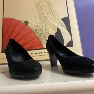 Gaja by Soffice  Sogno Women's Shoes Made in Italy Black Leather Size 37
